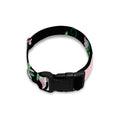 Frida Kahlo And Pink Flower Print Dog Collar