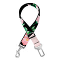 Frida Kahlo And Pink Flower Print Dog Seat Belt