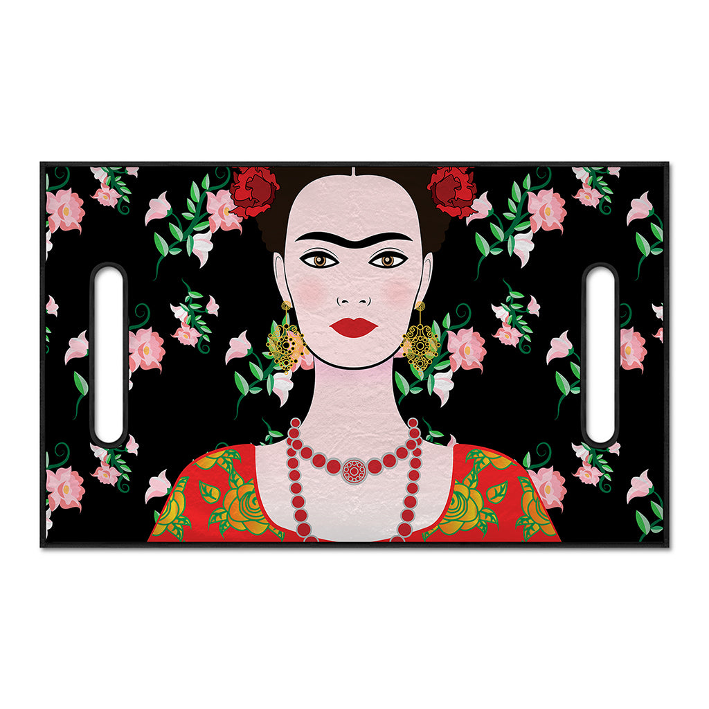 Frida Kahlo And Pink Flower Print Golf Cart Seat Cover