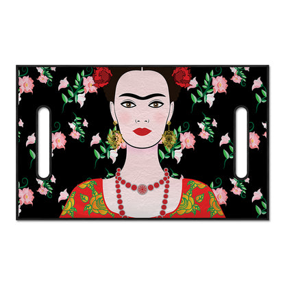 Frida Kahlo And Pink Flower Print Golf Cart Seat Cover