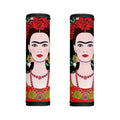 Frida Kahlo And Pink Flower Print Handle Covers