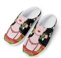 Frida Kahlo And Pink Flower Print Mesh Casual Shoes