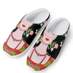 Frida Kahlo And Pink Flower Print Mesh Casual Shoes