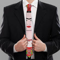 Frida Kahlo And Pink Flower Print Necktie