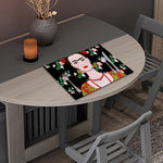 Frida Kahlo And Pink Flower Print Placemat