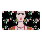 Frida Kahlo And Pink Flower Print Towel