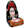 Frida Kahlo And Pink Flower Print Waterproof Car Seat Cover