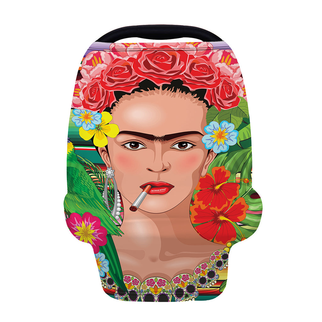 Frida Kahlo Serape Print Baby Seat Cover