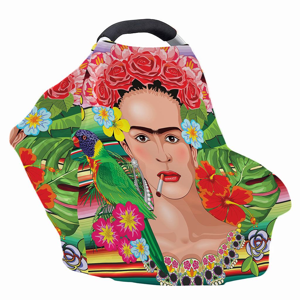 Frida Kahlo Serape Print Baby Seat Cover