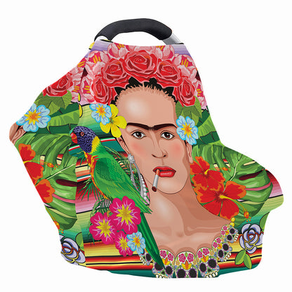 Frida Kahlo Serape Print Baby Seat Cover