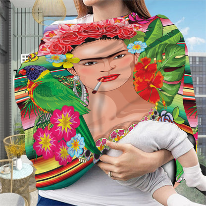 Frida Kahlo Serape Print Baby Seat Cover