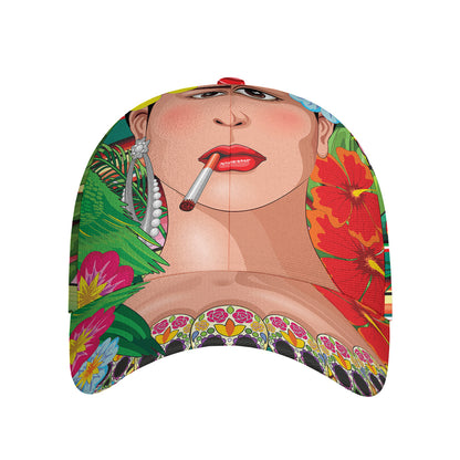 Frida Kahlo Serape Print Baseball Cap