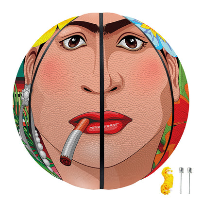 Frida Kahlo Serape Print Basketball