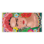 Frida Kahlo Serape Print Beach Towel