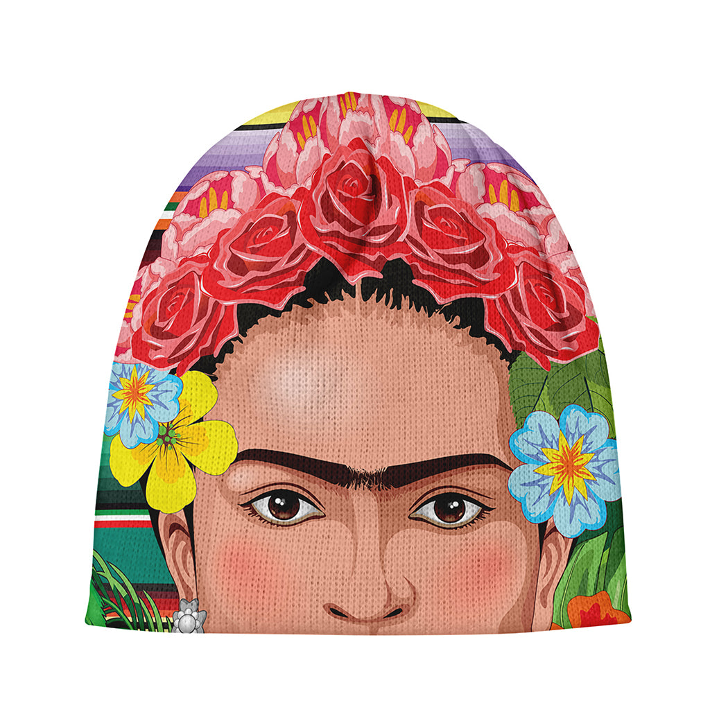 Frida Kahlo Serape Print Beanie