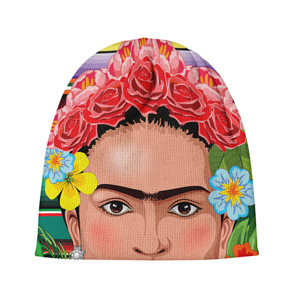 Frida Kahlo Serape Print Beanie
