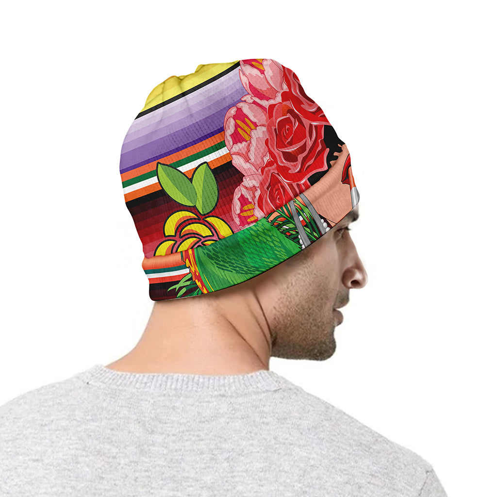 Frida Kahlo Serape Print Beanie