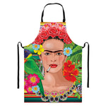 Frida Kahlo Serape Print Bib Apron With Pocket