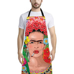 Frida Kahlo Serape Print Bib Apron With Pocket