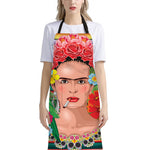 Frida Kahlo Serape Print Bib Apron With Pocket