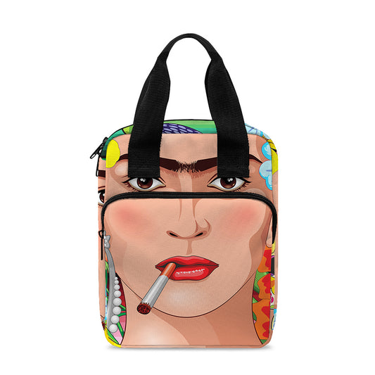 Frida Kahlo Serape Print Bible Tote Bag