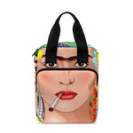 Frida Kahlo Serape Print Bible Tote Bag