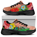 Frida Kahlo Serape Print Black Chunky Shoes