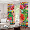 Frida Kahlo Serape Print Blackout Grommet Curtains