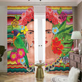 Frida Kahlo Serape Print Dimout Pencil Pleat Curtains