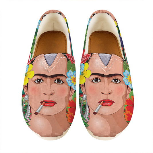 Frida Kahlo Serape Print Casual Shoes