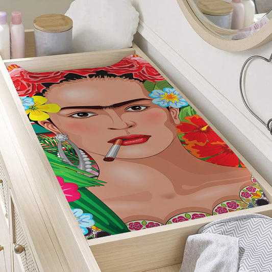Frida Kahlo Serape Print Changing Pad Cover