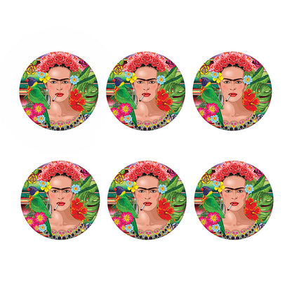 Frida Kahlo Serape Print Coaster Set
