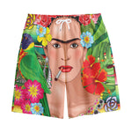 Frida Kahlo Serape Print Cotton Shorts
