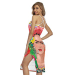 Frida Kahlo Serape Print Cross Back Cami Dress