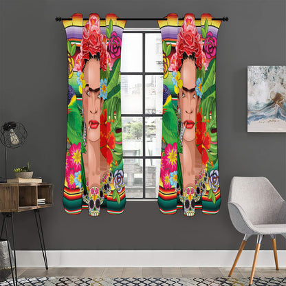 Frida Kahlo Serape Print Curtain