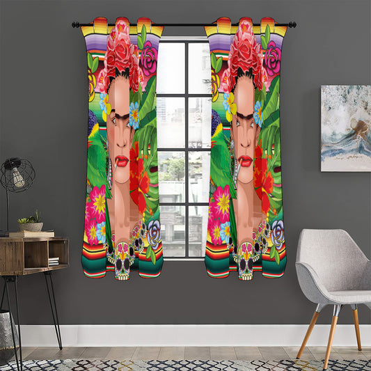Frida Kahlo Serape Print Curtain