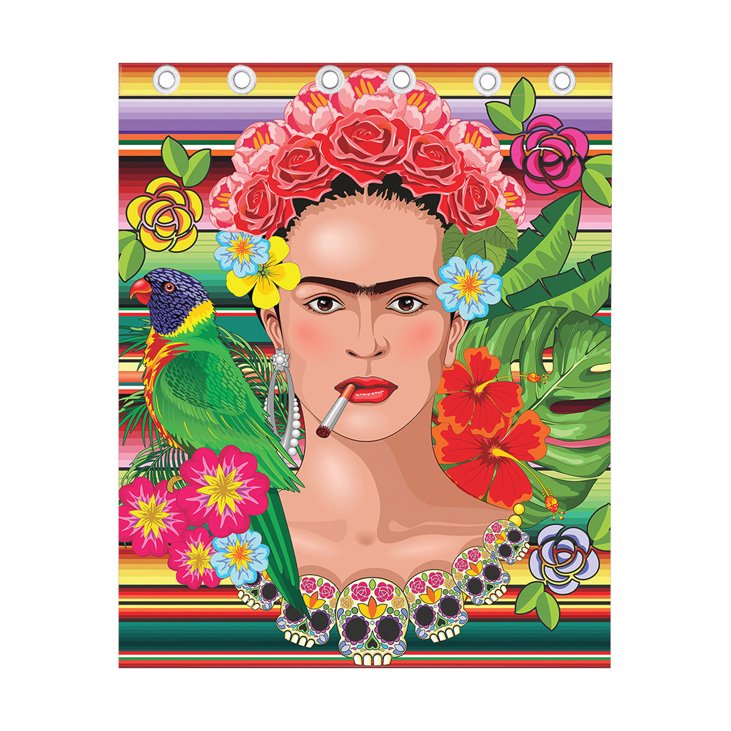 Frida Kahlo Serape Print Curtain