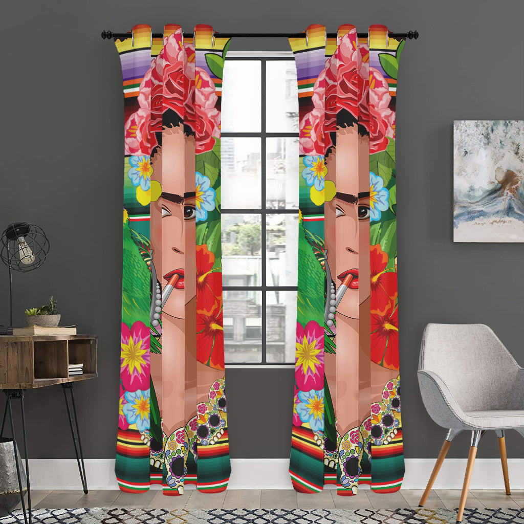 Frida Kahlo Serape Print Curtain