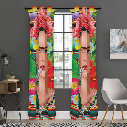 Frida Kahlo Serape Print Curtain