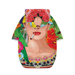 Frida Kahlo Serape Print Dog Zip Up Hoodie