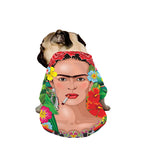 Frida Kahlo Serape Print Dog Zip Up Jacket