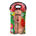 Frida Kahlo Serape Print Double Neoprene Wine Tote