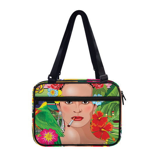 Frida Kahlo Serape Print Double Strap Bible Bag