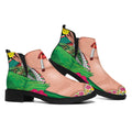Frida Kahlo Serape Print Flat Ankle Boots