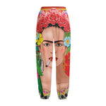 Frida Kahlo Serape Print Fleece Lined Knit Pants