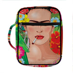 Frida Kahlo Serape Print Front Pocket Bible Bag