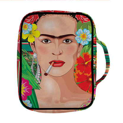 Frida Kahlo Serape Print Front Pocket Bible Bag