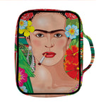Frida Kahlo Serape Print Front Pocket Bible Bag