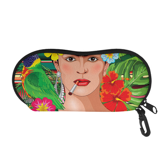 Frida Kahlo Serape Print Glasses Case