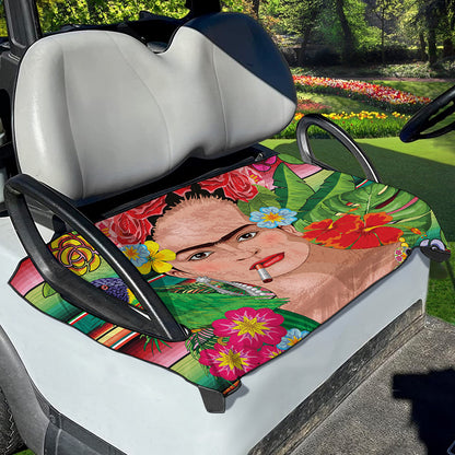Frida Kahlo Serape Print Golf Cart Seat Cover